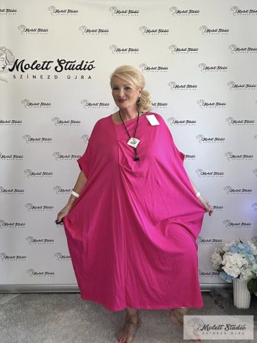 Ghina pink méretnélküli maxi ruha