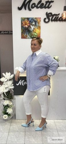 Ida kék csíkos ing 
