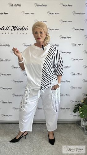 Lola szett fehér alapon fekete