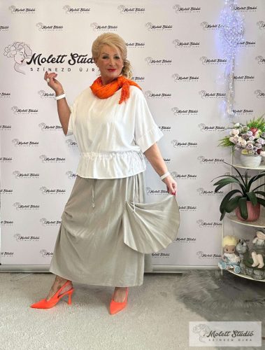 Lagenlook stílusú különleges szoknya